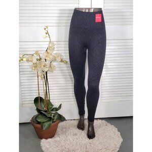 NWT Spanx Women's Black Leopard Print High Waisted Seamless Leggings Sz S 1377